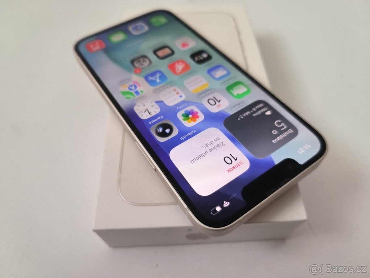 apple iphone 13 mini 128gb Starlight 100% Batéria - 2