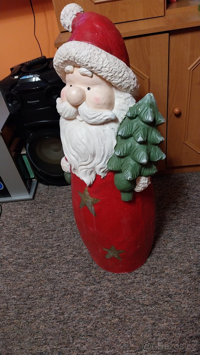 vánoční dekorace velký Santa - 2
