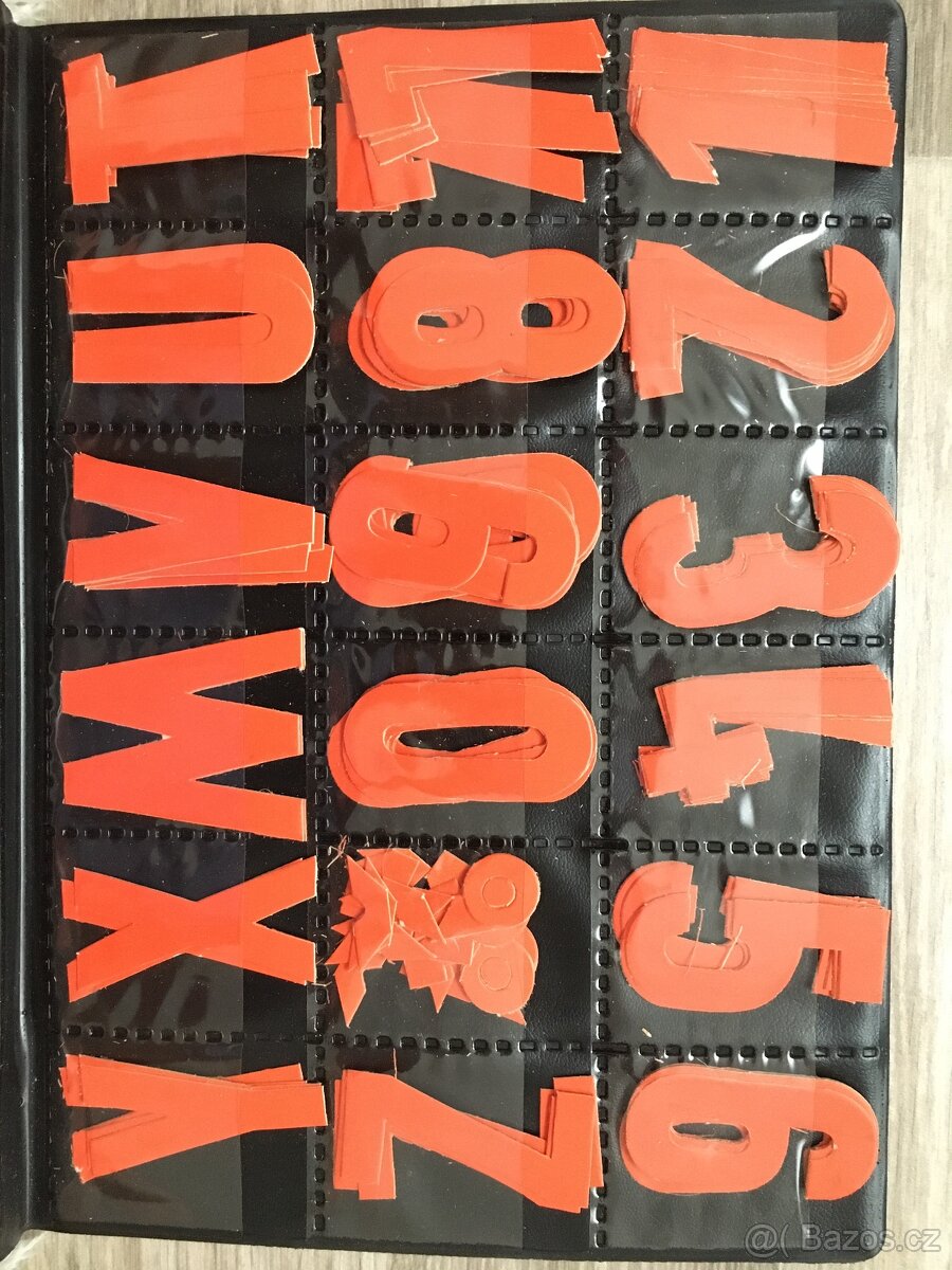 Desky s písmenkama - retro - 2