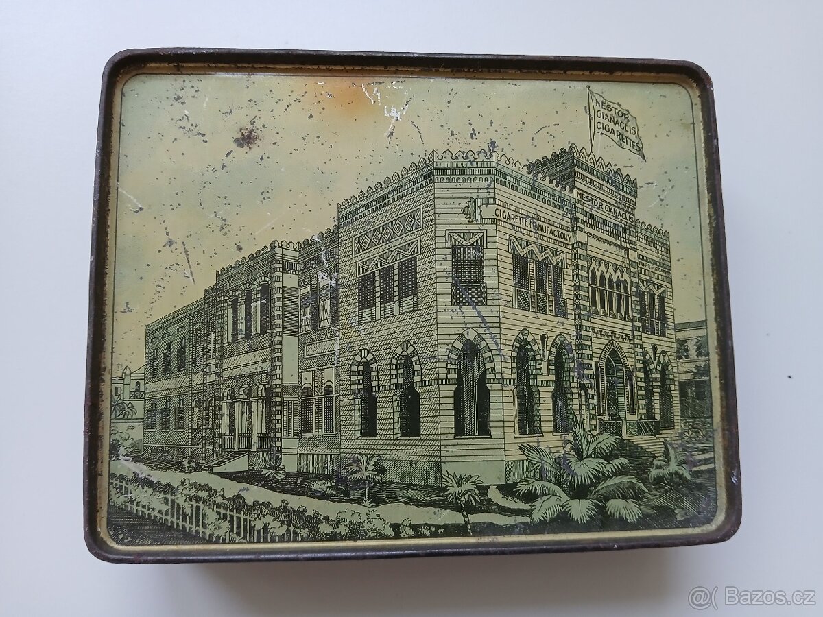 Plechová krabička od tabáku Gianaclis - 2