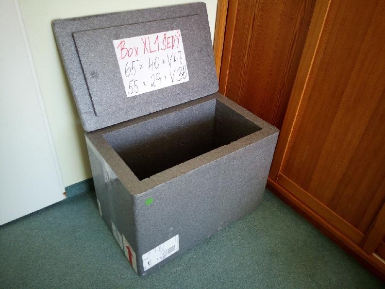 termobox,thermobox, polystyrenová bedna XL1 šedý - 2