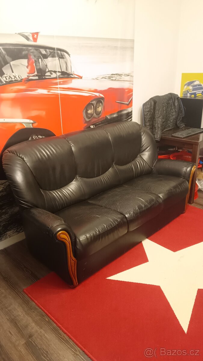 Koženková sedací souprava 3+1 - 2