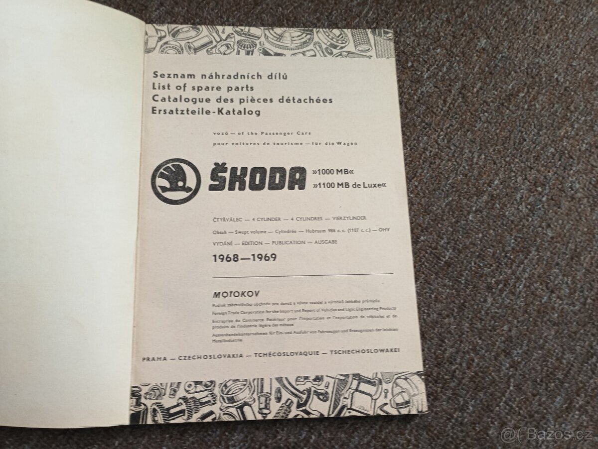 Katalog ND Škoda 1000/1100 MB - 2