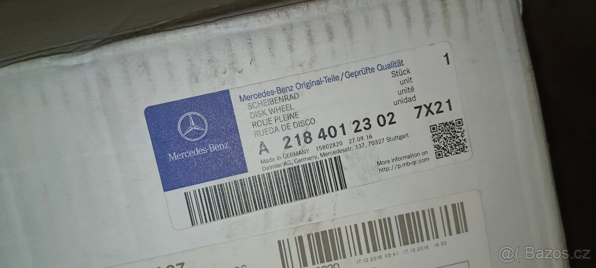 Alu Kolo 1x Mercedes-Benz - 2