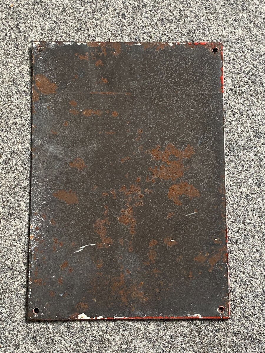 smaltovaná cedule zákaz kouření stará smaltovaná cedule - 2