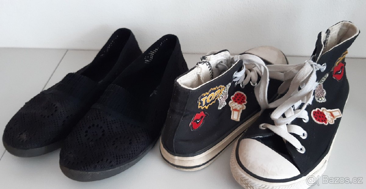 CCC dívčí plátěné tenisky a balerínky vel.34 - 2