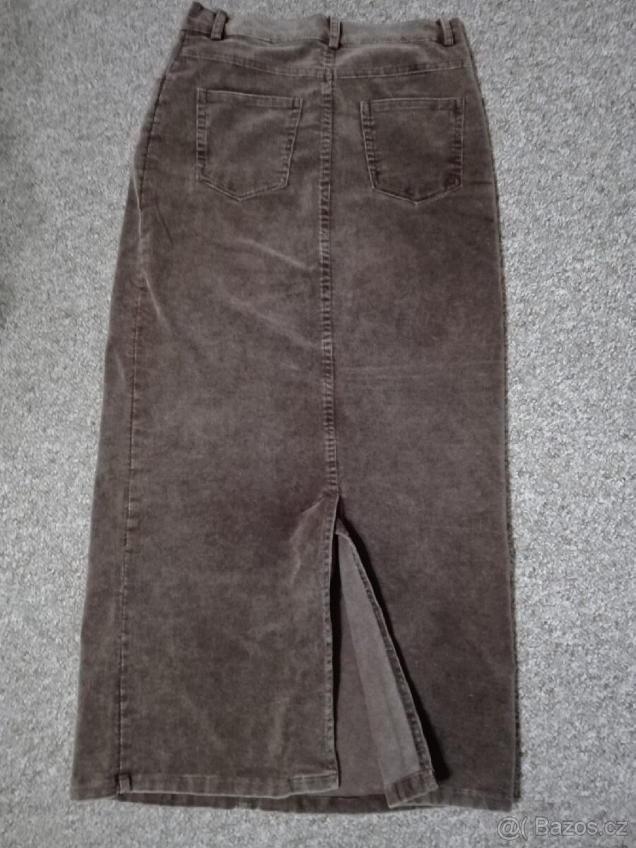 Sukně manžestrová midi - 2