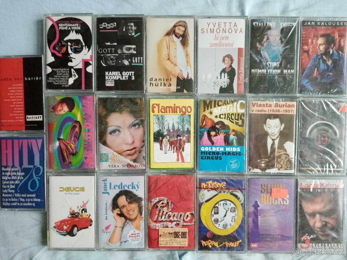 Nove foto 22.10.originalne zabalene MC a CD od 99 Kc - 2