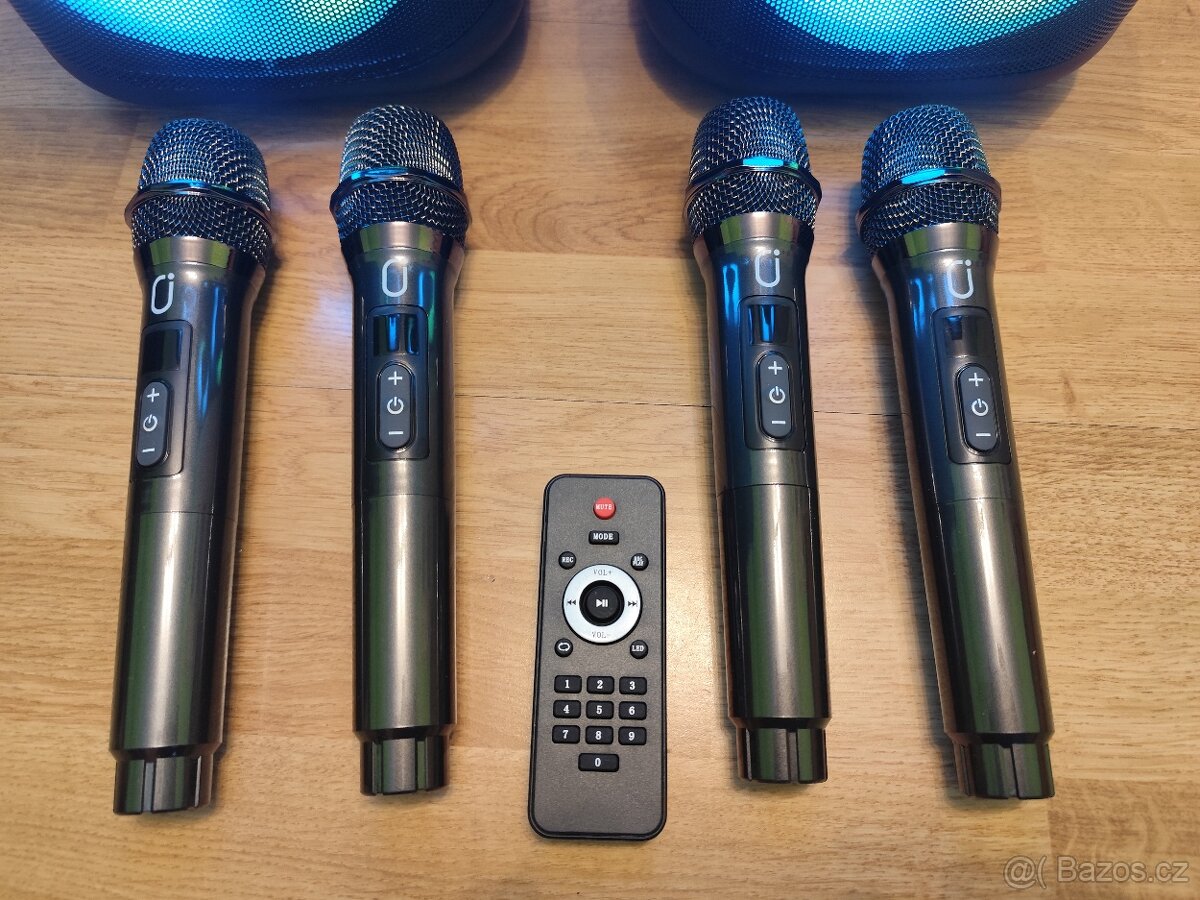 Prodám párty reproboxy s bezdrátovými mikrofony - 2