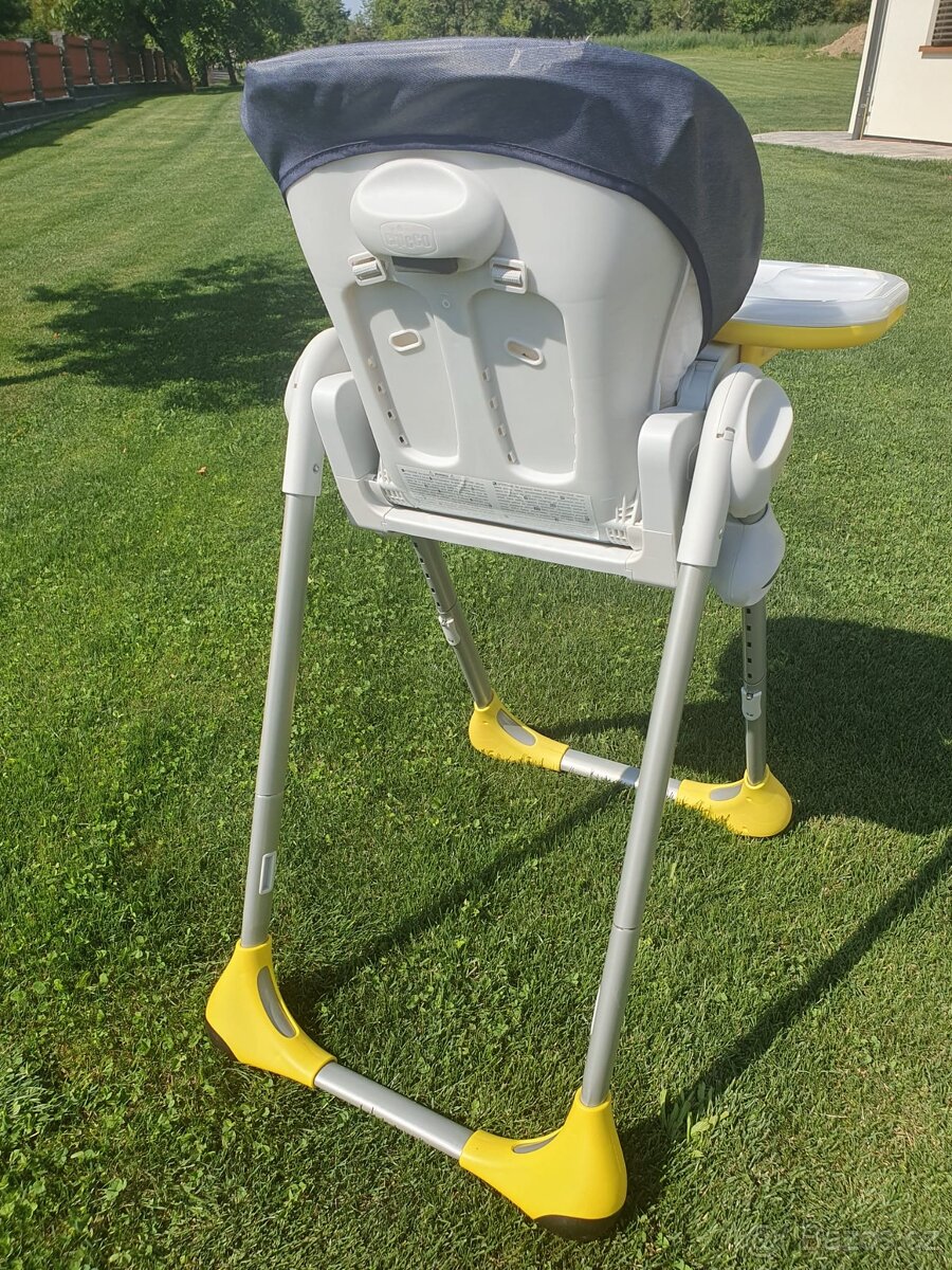 Jídelní židlička Chicco Polly 2v1, Denim - 2