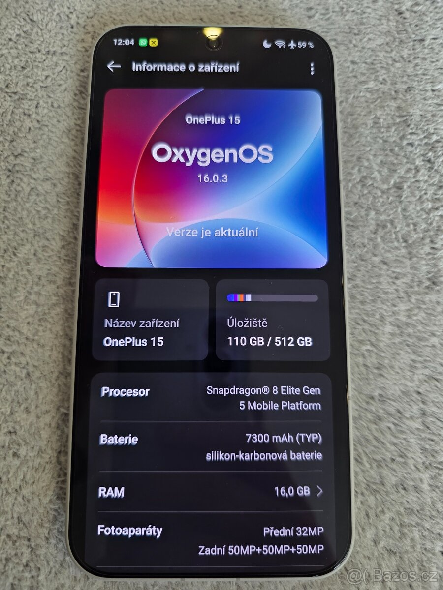 OnePlus 15 - 16/512 Top stav - 2