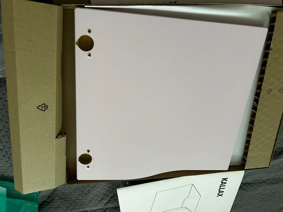 Růžová dvířka do Kallax, 2 ks - 2