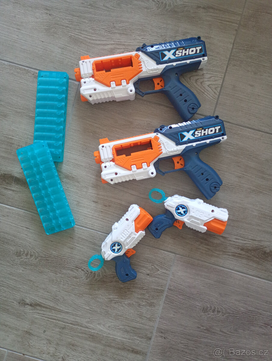Nerf + x shot + náboje - 2