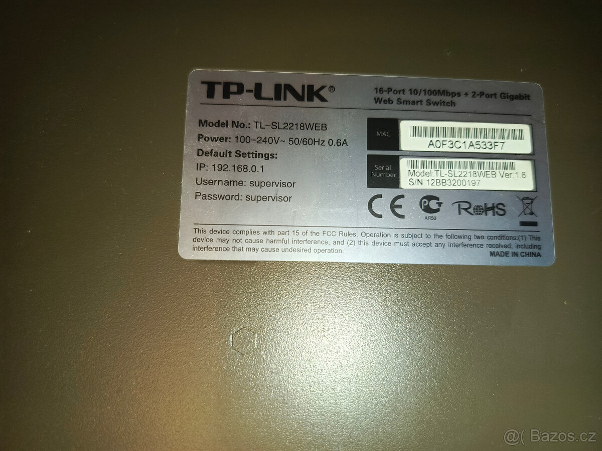 Serverový switch TP-Link - 2