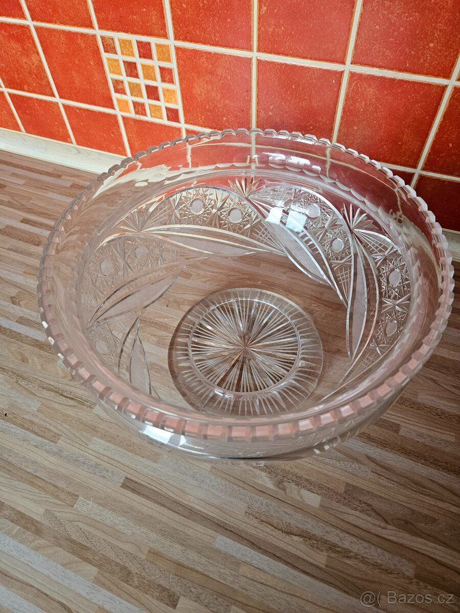 broušená mísa Bohemia Crystal - 2