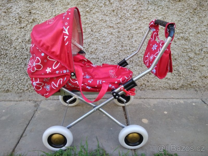 Dětský kočárek pro panenku, chodítko - 2
