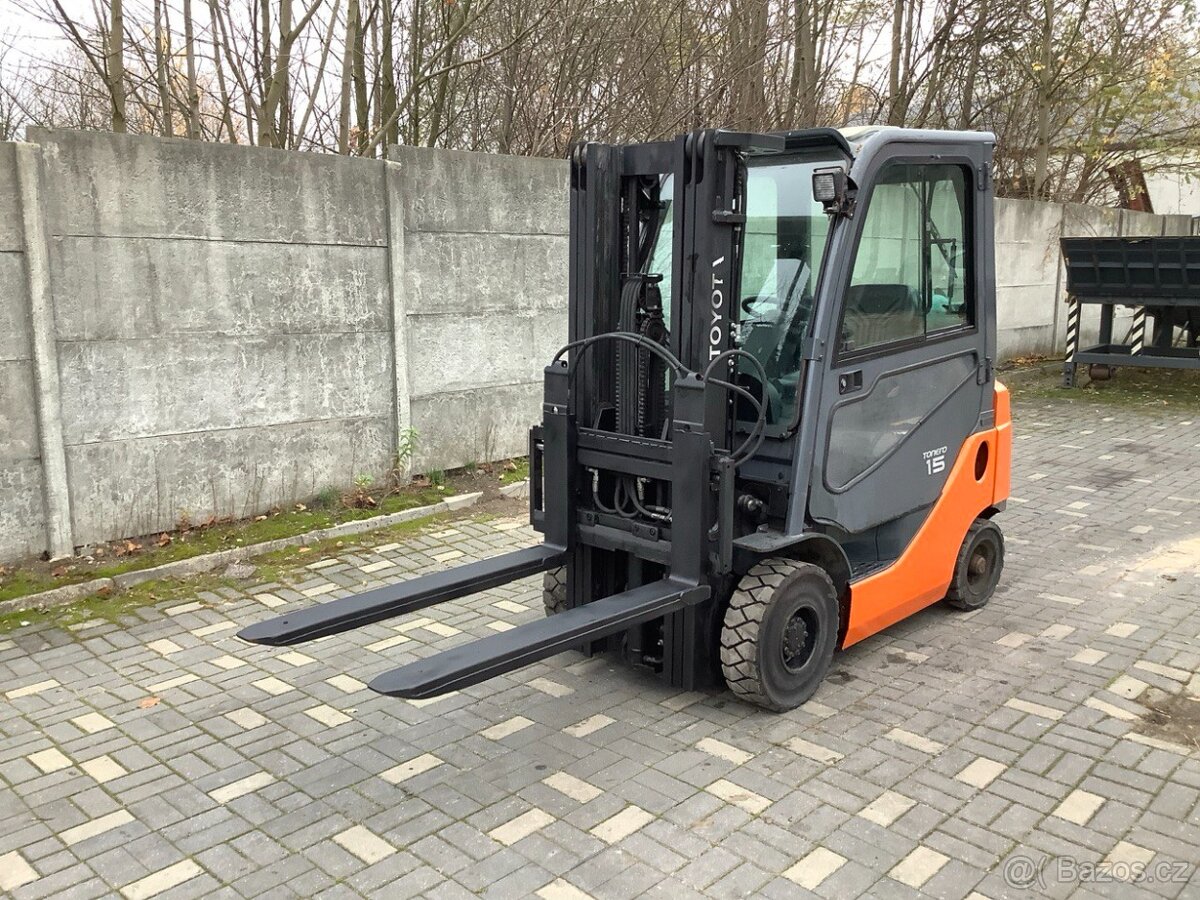 Toyota 8FGF15 LPG, triplex 4,3 m, kabina - 2