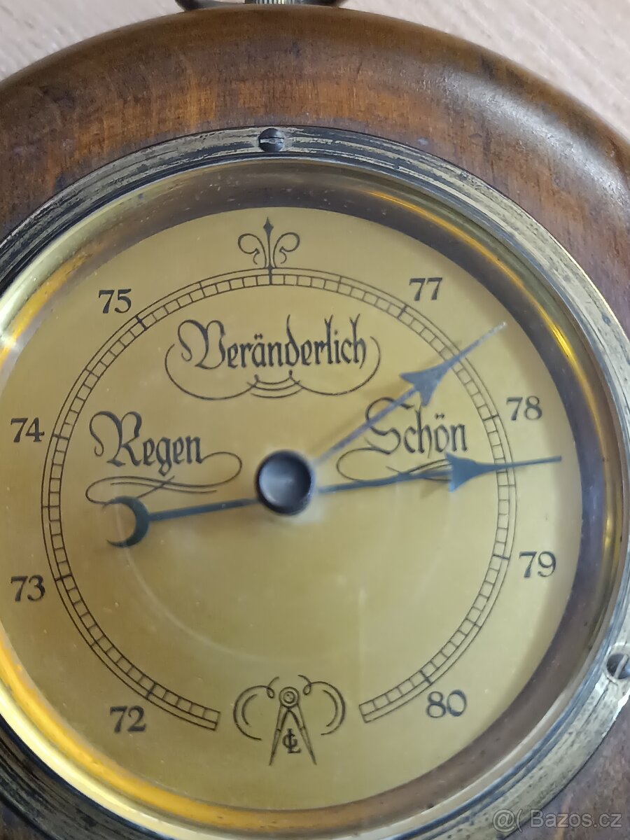 Starý Německy barometr - 2