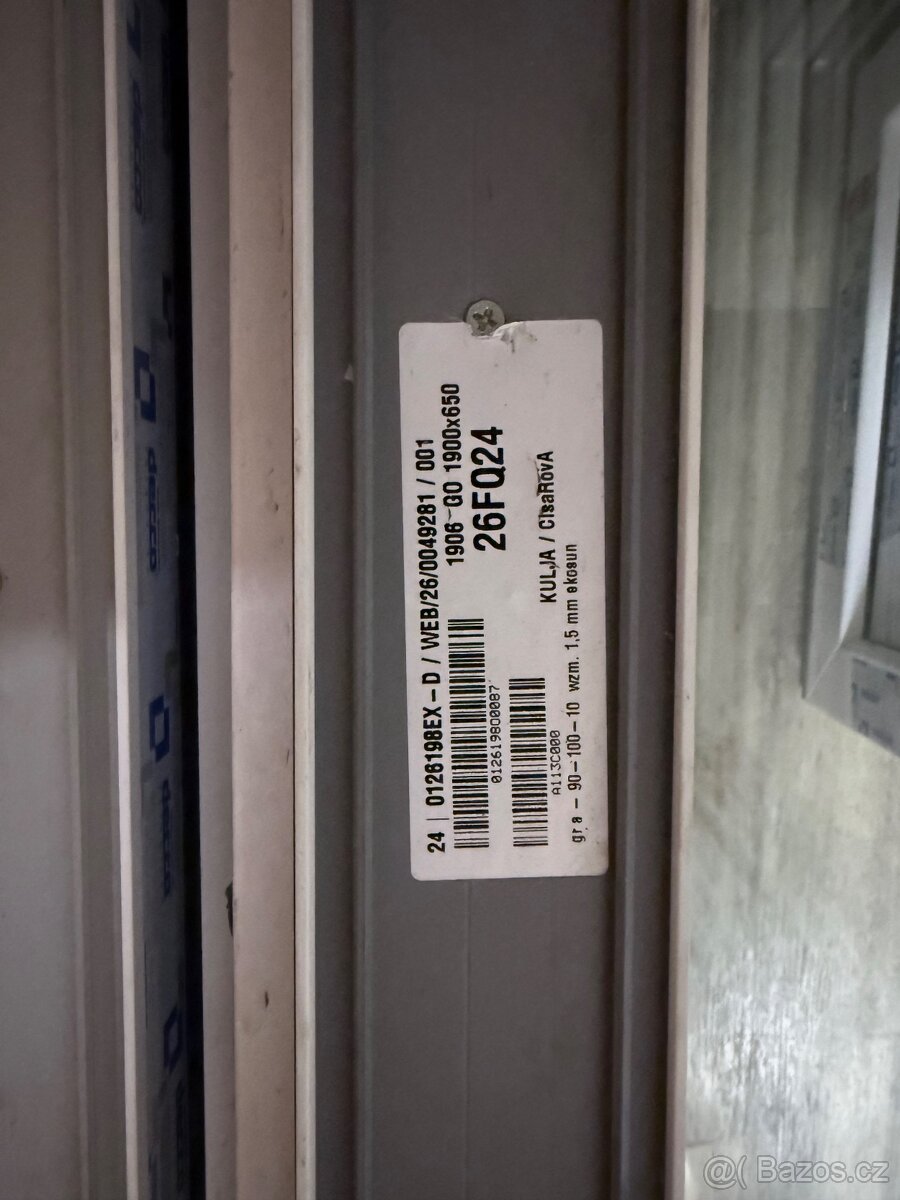 Plastové okno vyklopné nové - 2