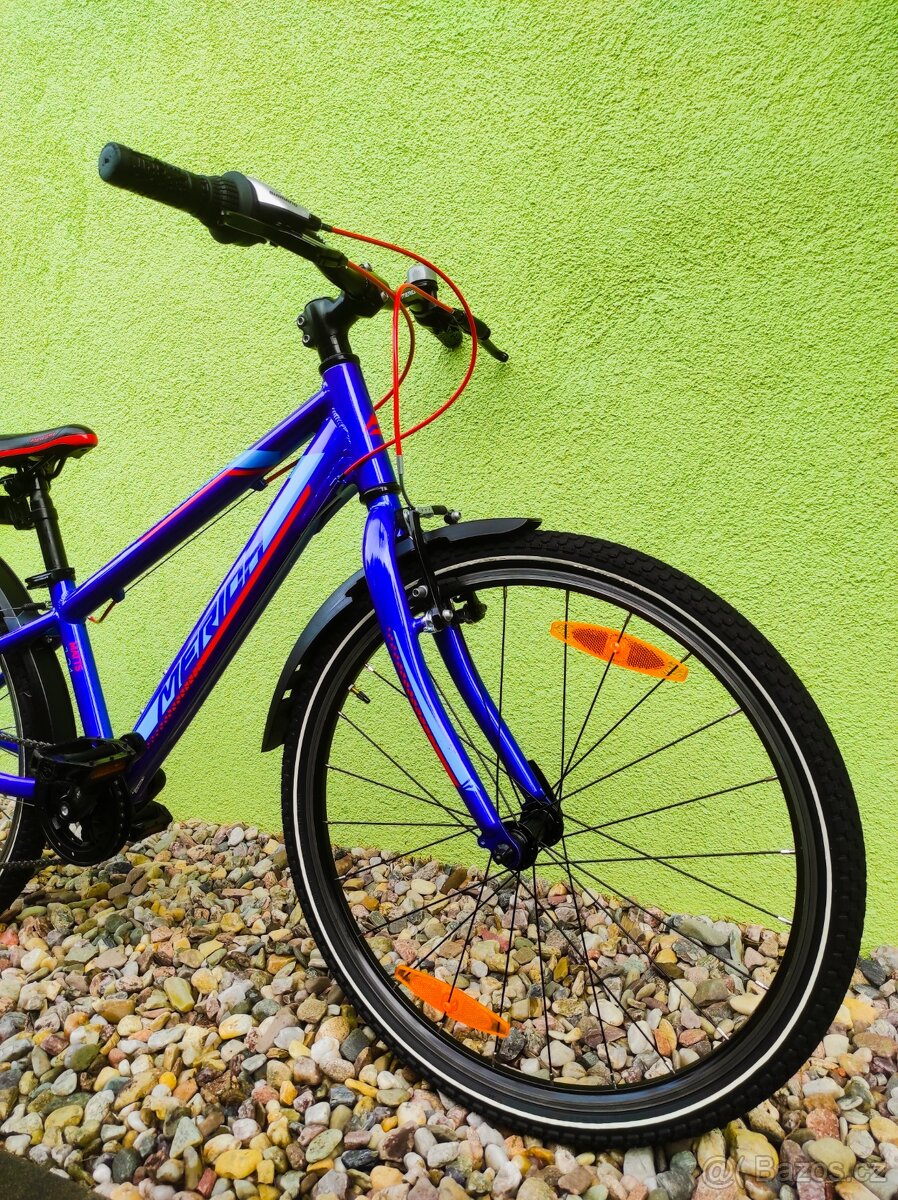 Značkové dětské kolo Merida 24" (modrá) - 2