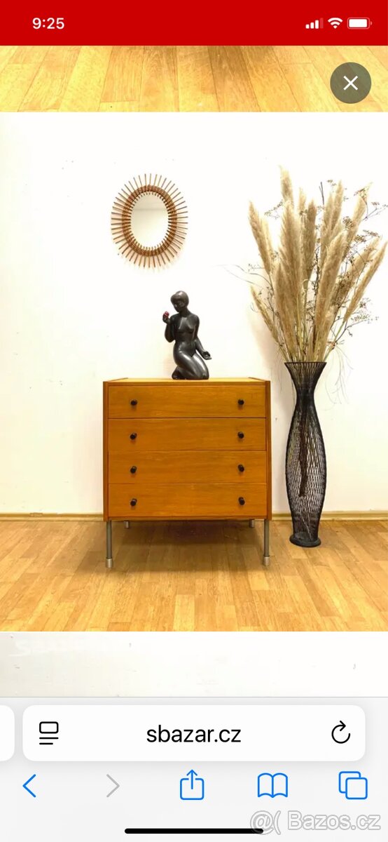 Retro komoda 60. léta Brusel // - 2