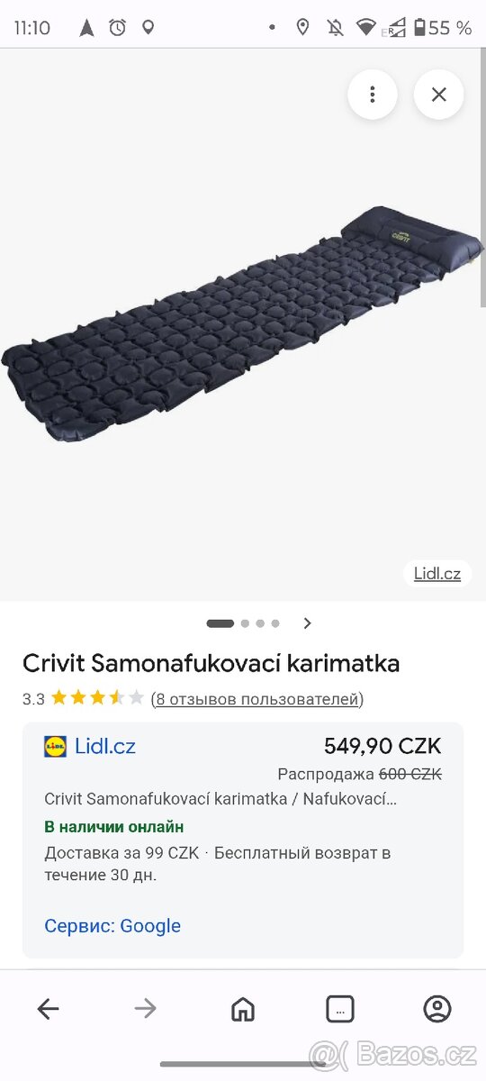 Crivit Samonafukovací karimatka - 2