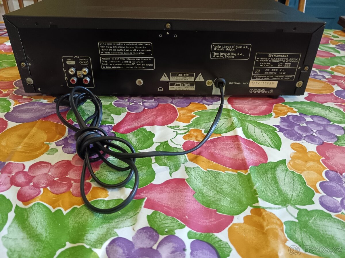 Pioneer CT-225 Stereo Cassette Deck - 2