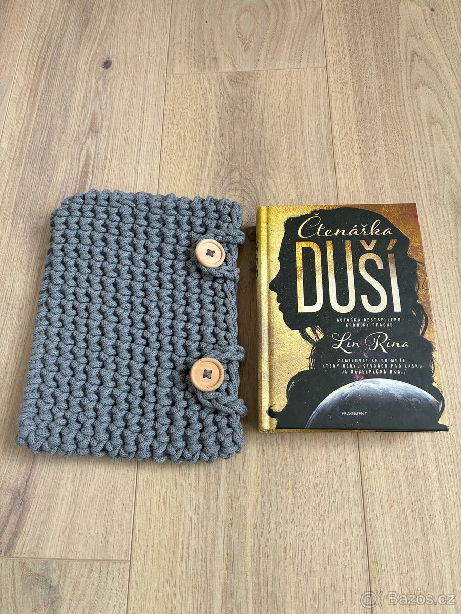 Háčkovaný obal na knihu / iPad / tablet - 2