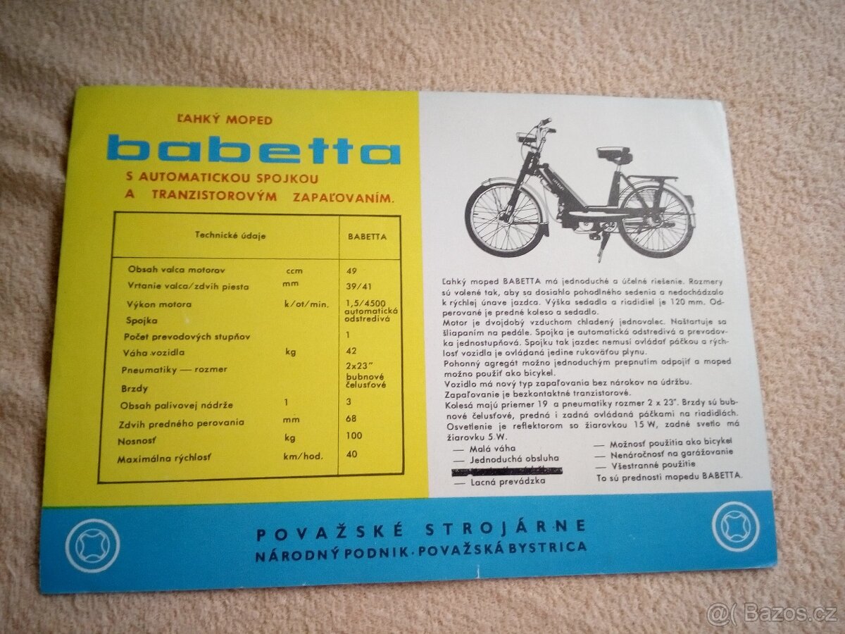 Babetta-orig. prospekt - 2