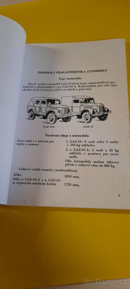 Gaz 69 přiručka navod manual - 2