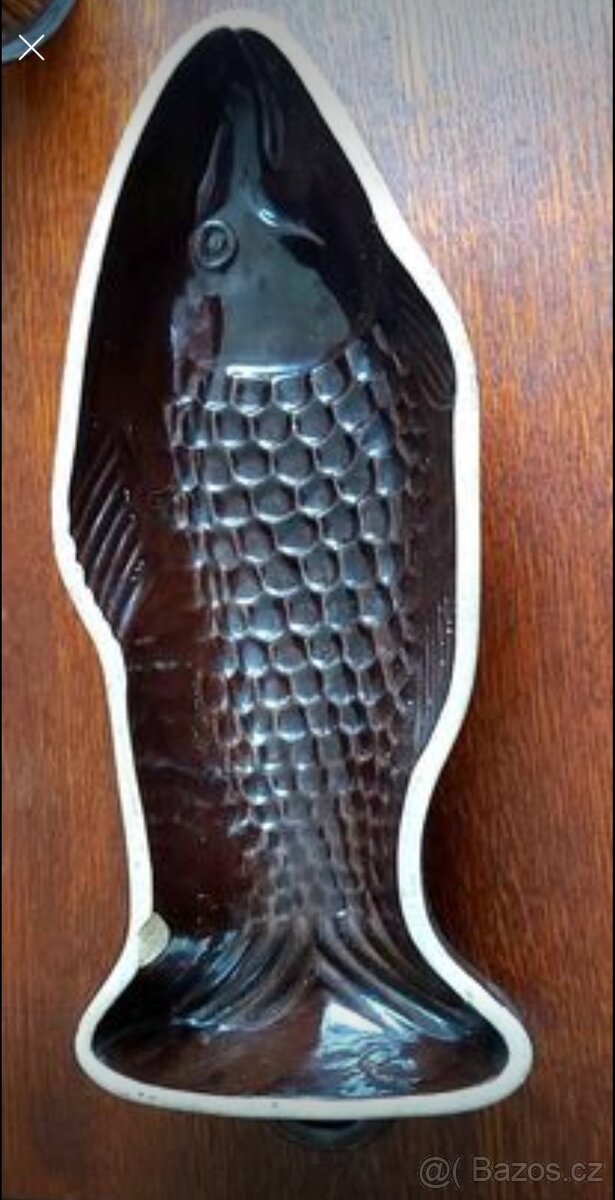 Pečící keramická forma ryba, 39 x 15 cm - 2
