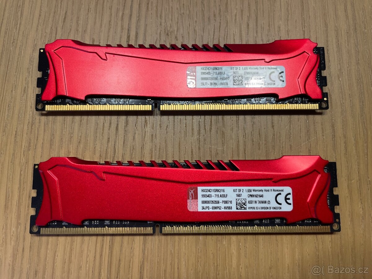 Kingston HyperX Savage RED - 16GB DDR3 2400 MHz (2x 8GB) - 2