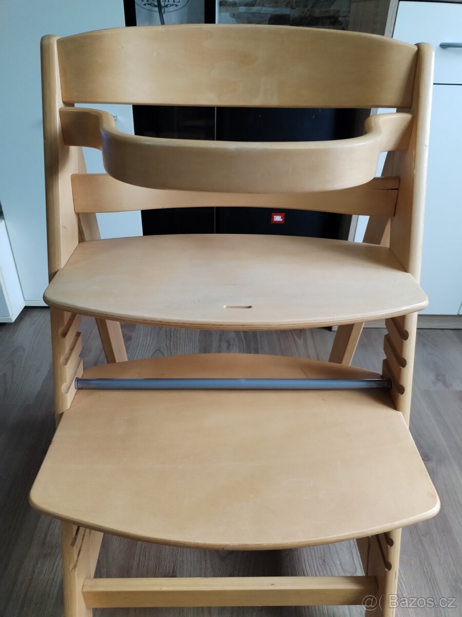 Celodřevěná polohovatelná jídelní židle pro dítě - 2