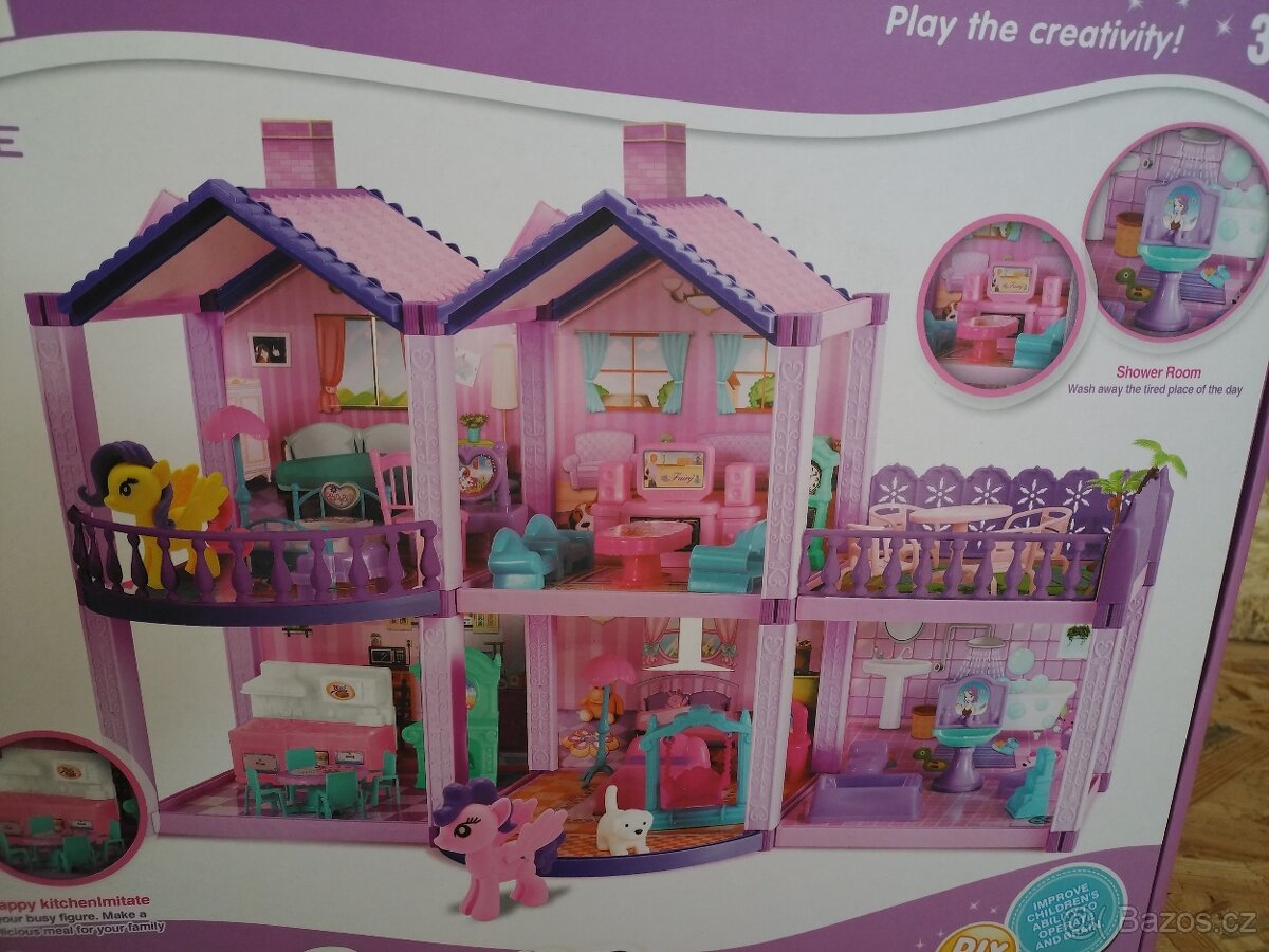 domeček pro panenky + hračky - 2