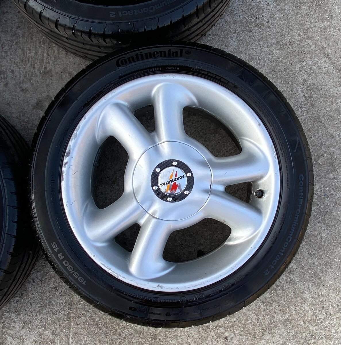 Letní hliníková kola 4x100 195/50 r15 Continental - 2