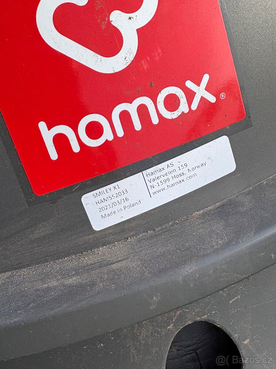 Dětská cyklo sedačka Hamax Smiley - 2