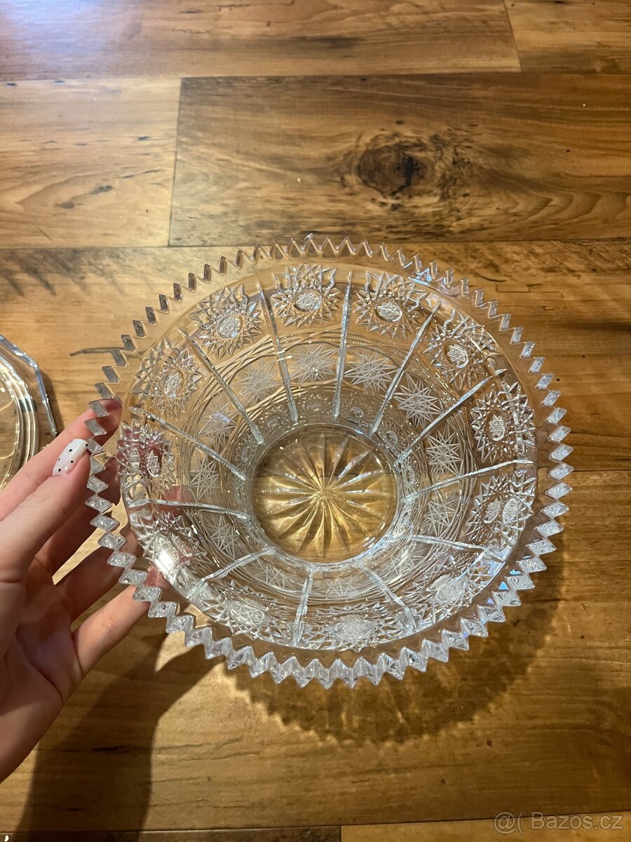 Broušená dóza Bohemia crystal - 2