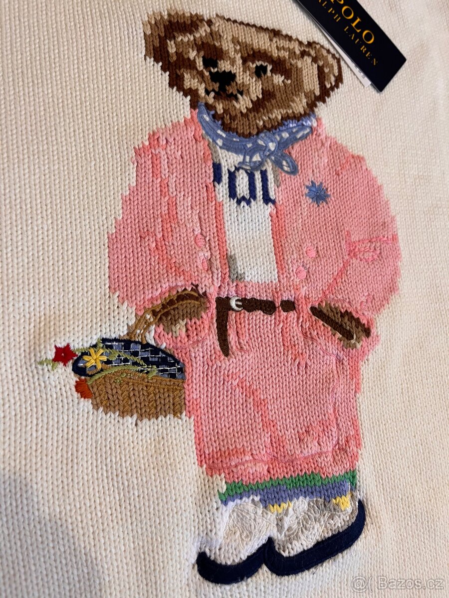 Ralph Lauren bear svetr - NOVÝ - 2