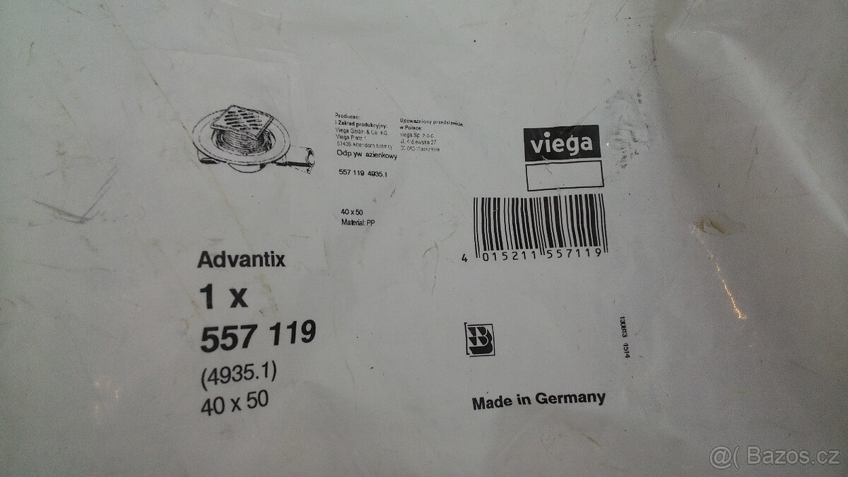 Kanálová vpusť Advantix Viega - 2