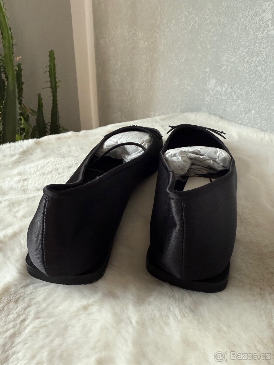 NOVÉ saténové baleríny ZARA - 2