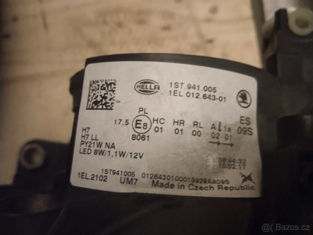 Levé světlo škoda Citigo - 2