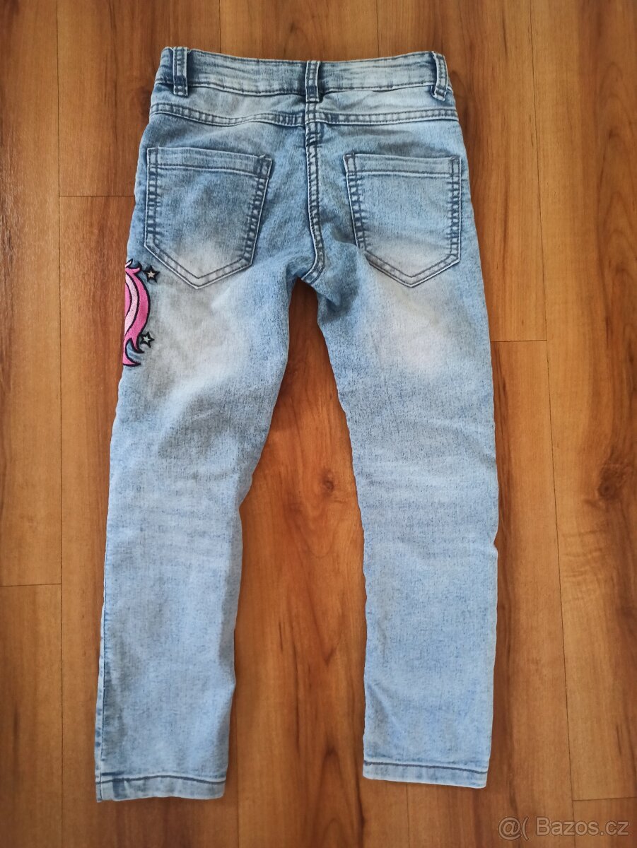 Džíny jednorožec vel. 116 - 2