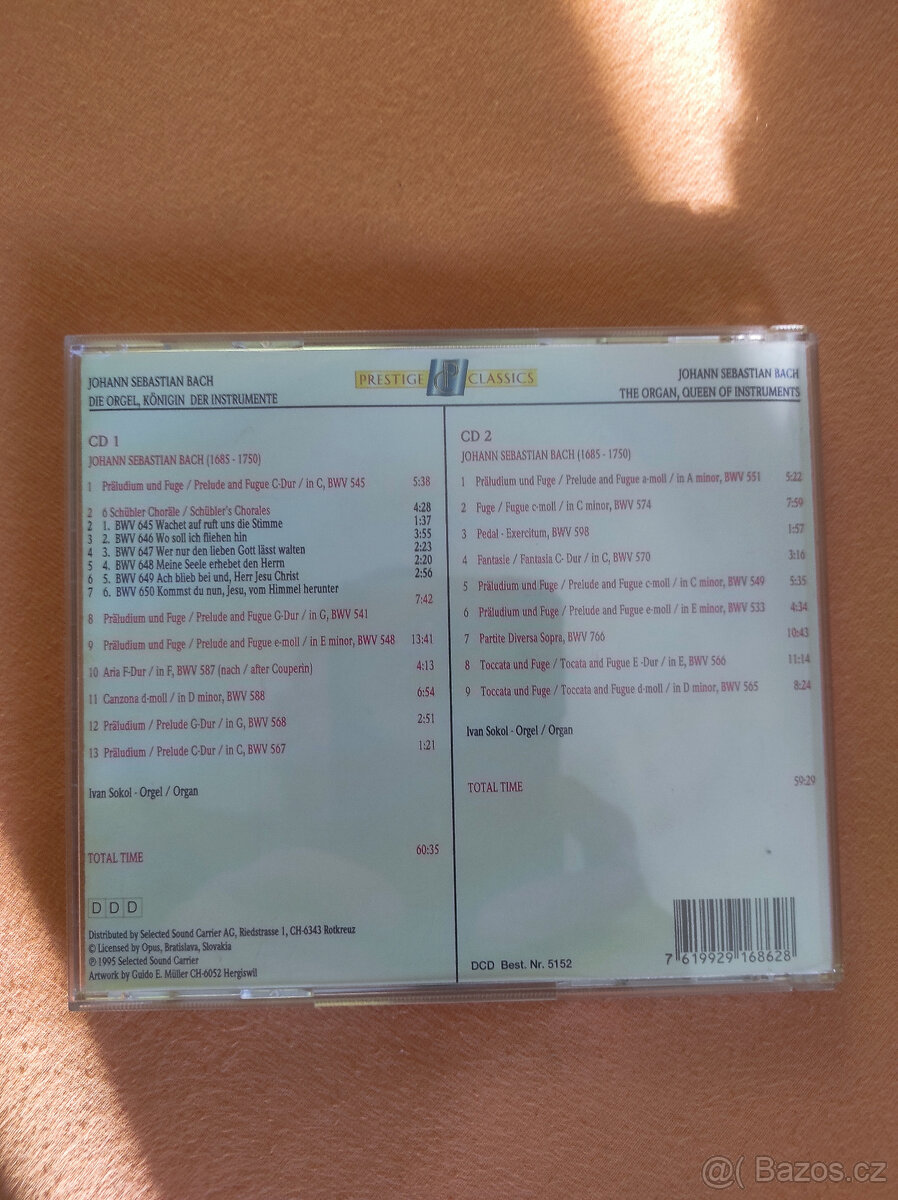 2CD Johann Sebastian Bach -Platí do smazání - 2
