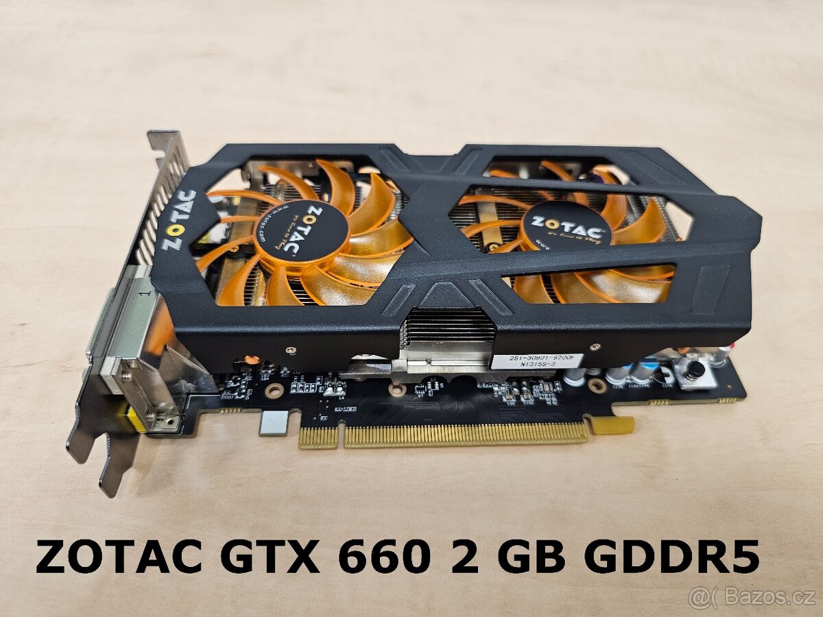 ZOTAC GTX 660 2 GB GDDR5 ZOTAC + GTX 560 Ti 1 GB DDR5 - 2