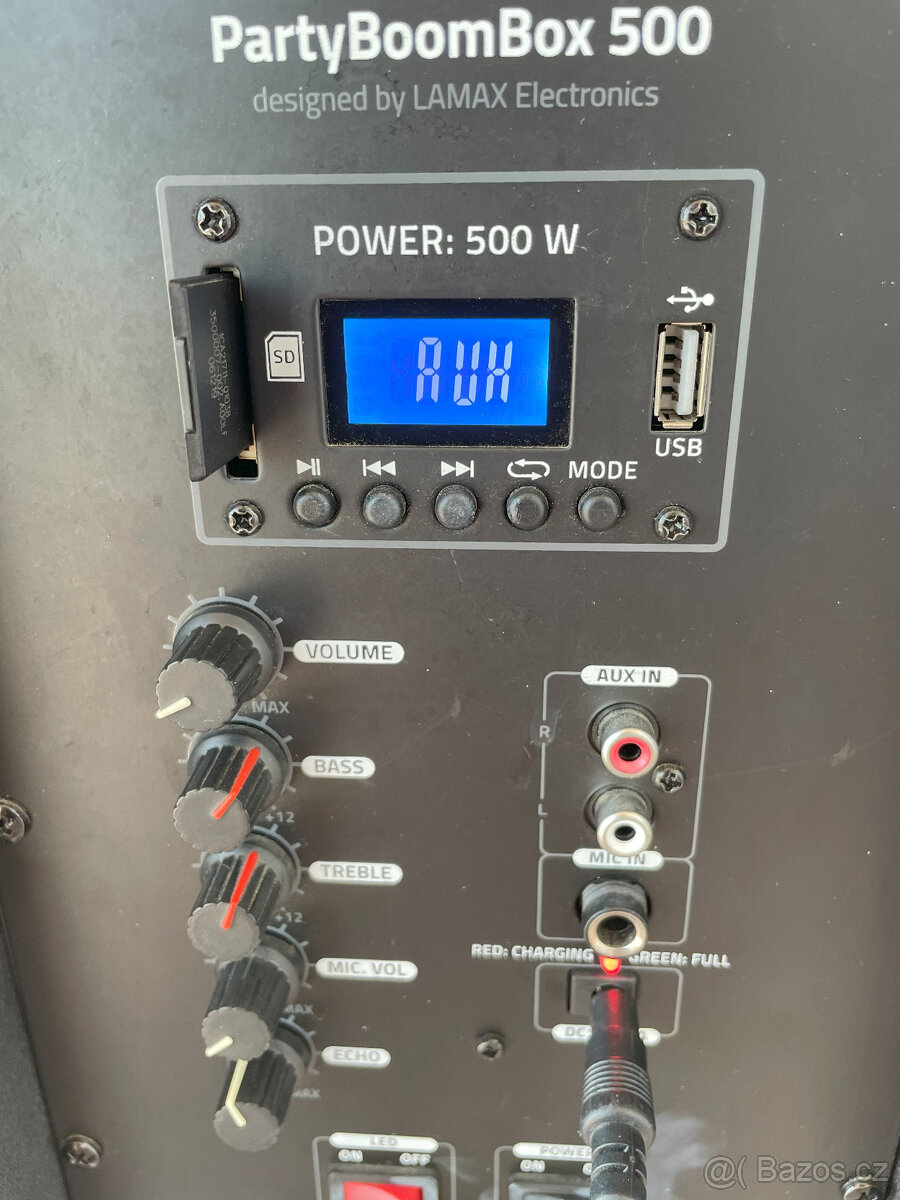 Reproduktor Lamax PartyBoombox 500 W + mikrofon - 2