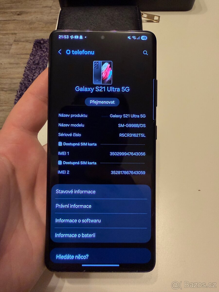 Samsung Galaxy S21 Ultra 5G, 256 GB, černý - 2