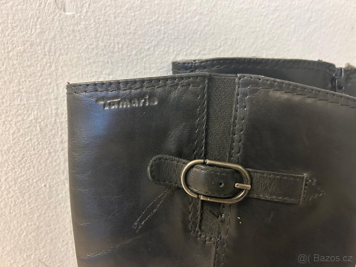 Dámské elegantní vysoké kozačky - Tamaris, vel. 38 - 2