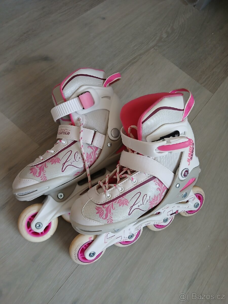 Dívčí in-line brusle vel. 33-36 - 2