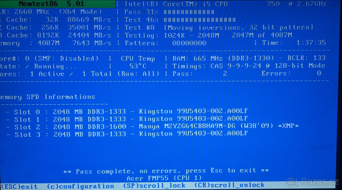 MB + i5-750 + 8GB ram - 2