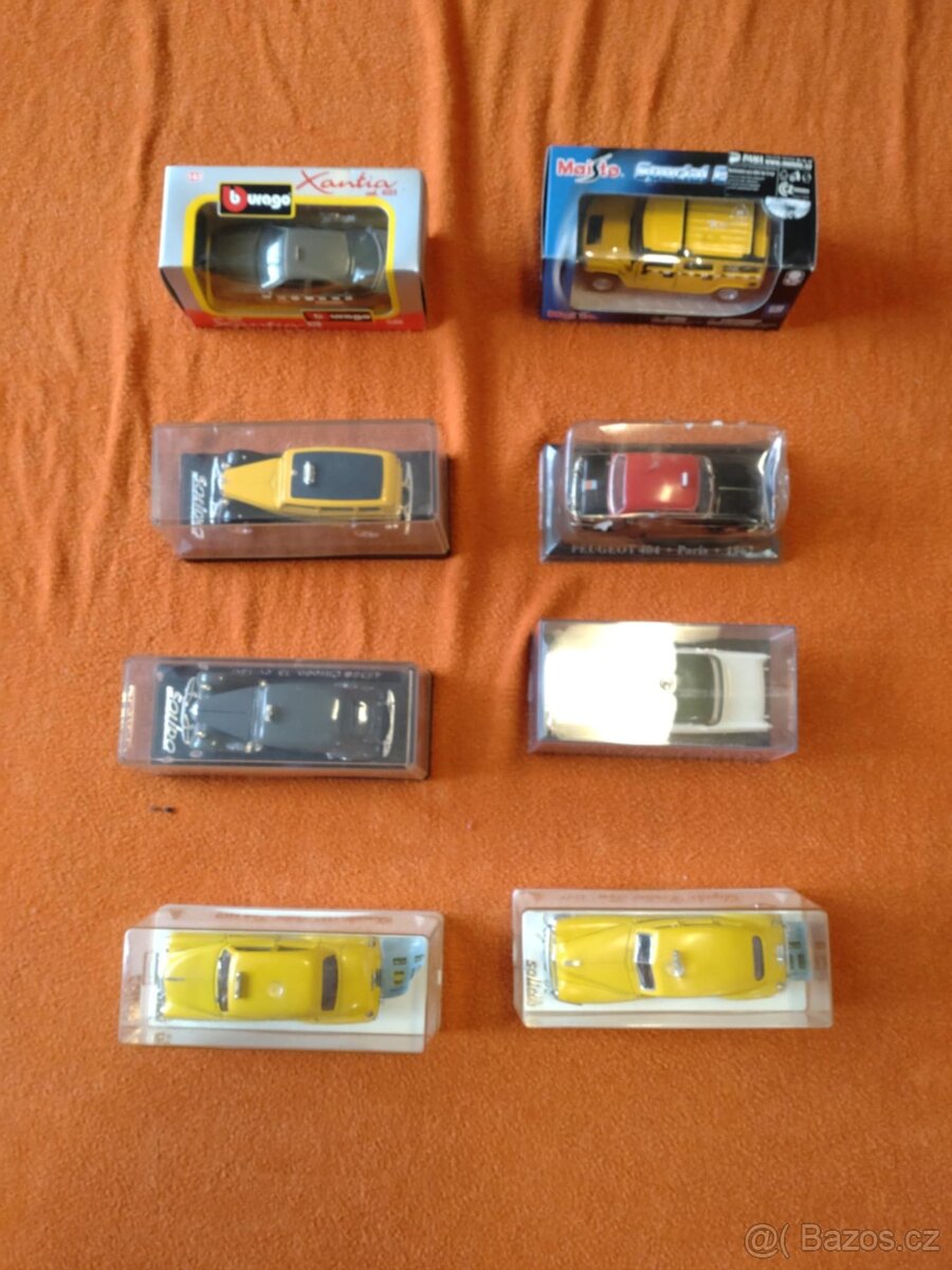Modely aut TAXI 93 kusů POUZE KOMPLET - 2